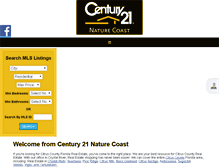 Tablet Screenshot of c21naturecoast.com